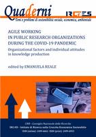 Agile working in Public Research Organizations during the COVID-19 pandemic