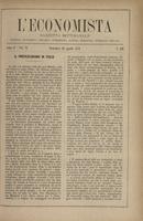 L'economista: gazzetta settimanale di scienza economica, finanza, commercio, banchi, ferrovie e degli interessi privati - A.05 (1878) n.208, 28 aprile