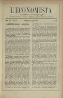 L'economista: gazzetta settimanale di scienza economica, finanza, commercio, banchi, ferrovie e degli interessi privati - A.07 (1880) n.325, 25 luglio