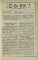 L'economista: gazzetta settimanale di scienza economica, finanza, commercio, banchi, ferrovie e degli interessi privati - A.29 (1902) n.1462, 11 maggio