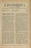 L'economista: gazzetta settimanale di scienza economica, finanza, commercio, banchi, ferrovie e degli interessi privati - A.28 (1901) n.1431, 6 ottobre