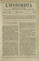 L'economista: gazzetta settimanale di scienza economica, finanza, commercio, banchi, ferrovie e degli interessi privati - A.29 (1902) n.1470, 6 luglio
