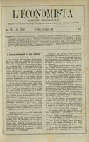 L'economista: gazzetta settimanale di scienza economica, finanza, commercio, banchi, ferrovie e degli interessi privati - A.29 (1902) n.1471, 13 luglio
