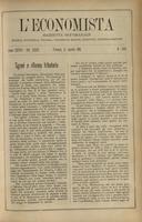 L'economista: gazzetta settimanale di scienza economica, finanza, commercio, banchi, ferrovie e degli interessi privati - A.28 (1901) n.1423, 11 agosto