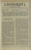 L'economista: gazzetta settimanale di scienza economica, finanza, commercio, banchi, ferrovie e degli interessi privati - A.29 (1902) n.1485, 19 ottobre