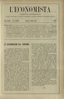 L'economista: gazzetta settimanale di scienza economica, finanza, commercio, banchi, ferrovie e degli interessi privati - A.33 (1906) n.1662, 11 marzo