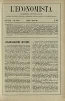 L'economista: gazzetta settimanale di scienza economica, finanza, commercio, banchi, ferrovie e degli interessi privati - A.33 (1906) n.1666, 8 aprile