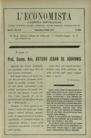 L'economista: gazzetta settimanale di scienza economica, finanza, commercio, banchi, ferrovie e degli interessi privati - A.40 (1913) n.2040, 8 giugno