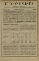 L'economista: gazzetta settimanale di scienza economica, finanza, commercio, banchi, ferrovie e degli interessi privati - A.41 (1914) n.2081, 22 marzo