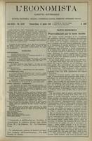 L'economista: gazzetta settimanale di scienza economica, finanza, commercio, banchi, ferrovie e degli interessi privati - A.43 (1916) n.2206, 13 agosto