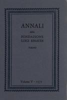Annali della Fondazione Luigi Einaudi Volume 5 Anno 1971