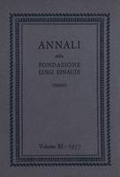 Annali della Fondazione Luigi Einaudi Volume 11 Anno 1977