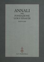 Annali della Fondazione Luigi Einaudi Volume 36 Anno 2002