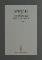 Annali della Fondazione Luigi Einaudi Volume 35 Anno 2001