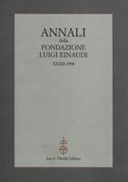 Annali della Fondazione Luigi Einaudi Volume 32 Anno 1998