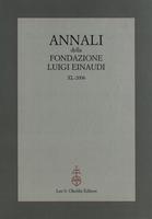 Annali della Fondazione Luigi Einaudi Volume 40 Anno 2006