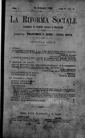 La riforma sociale. Rassegna di scienze sociali e politiche A.6 (1899) Vol. 9