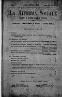 La riforma sociale. Rassegna di scienze sociali e politiche A.7 (1900) Vol. 10