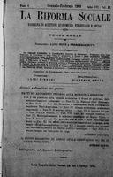 La riforma sociale. Rassegna di questioni economiche, finanziarie e sociali A.16 (1909) Vol. 20