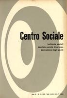 Centro sociale A.03 n.12. Inchieste sociali servizio sociale di gruppo educazione degli adulti