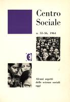 Centro sociale A.11 n.55-56. Alcuni aspetti delle scienze sociali oggi