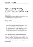 Drivers of regional efficiency differentials in Italy: technical inefficiency or allocative distortions?