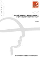 'Sensing' mobility: an outline of a MAS model for urban mobility