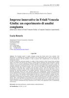 Imprese innovative in Friuli Venezia Giulia: un esperimento di analisi congiunta (Innovative firms in Friuli Venezia Giulia: a Conjoint Analysis experiment)