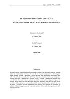 Le decisioni di entrata e di uscita: evidenze empiriche sui maggiori gruppi italiani