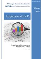 Il data base sul funzionamento Project Funding in Italia (Project Funding in Italy: organization and composition of the data base)