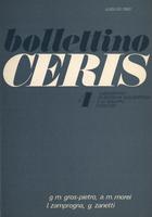 Bollettino CERIS n. 04