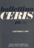 Bollettino CERIS n. 10 Contributi vari