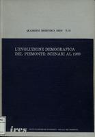L'evoluzione demografica del Piemonte : scenari al 1989