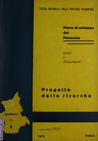Piano di sviluppo del Piemonte : studi e documenti : Progetto delle ricerche