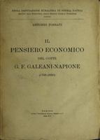 Il pensiero economico del conte G. F. Galeani-Napione : (1748-1830)