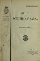 Studi di economia e finanza : (seconda serie)