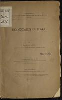 Economics in Italy