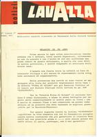 Notizie Lavazza: notiziario mensile riservato al personale della Società Lavazza. N.1, 1959