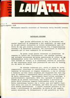 Notizie Lavazza: notiziario mensile riservato al personale della Società Lavazza. N.7-8, 1959
