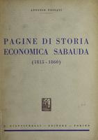 Pagine di storia economica sabauda : 1815-1860