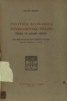 Politica economica internazionale inglese prima di Adamo Smith