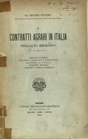 I contratti agrari in Italia nell'Alto Medio-Evo