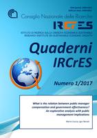 Quaderni Ircres numero 1/2017. What is the relation between public manager compensation and government effectiveness? An explorative analysis with public management implications