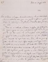Lettera di Felice Fontana a Leopoldo Marcantonio Caldani, 20 maggio 1765
