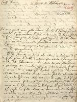 Lettera di Felice Fontana a Leopoldo Marcantonio Caldani, 12 novembre 1763