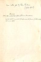 Copia manoscritta del necrologio pubblicato sulla 'Gazzetta di Rovereto' del 29/3/1805
