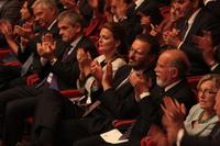 Il pubblico dell'Auditorium Giovanni Agnelli applaude l' Orchestre de Paris diretta da Lorin Maazel
