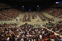 Il pubblico del Palaolimpico durante il concerto di Franco Battiato