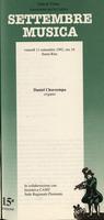 Libretto di sala - 1992 - Daniel Chorzempa