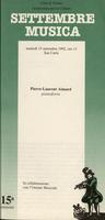 Libretto di sala - 1992 - Pierre -Laurent Aimard